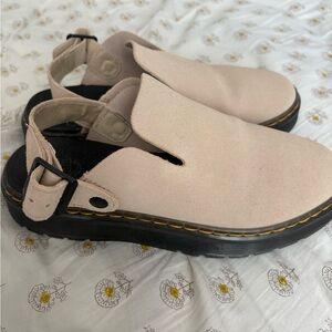 Beige Zebzag Dr Martins Slingback Sandals